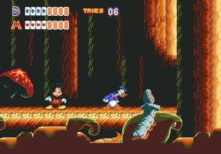 World of Illusion Starring Mickey Mouse and Donald Duck (Europe) In game screenshot